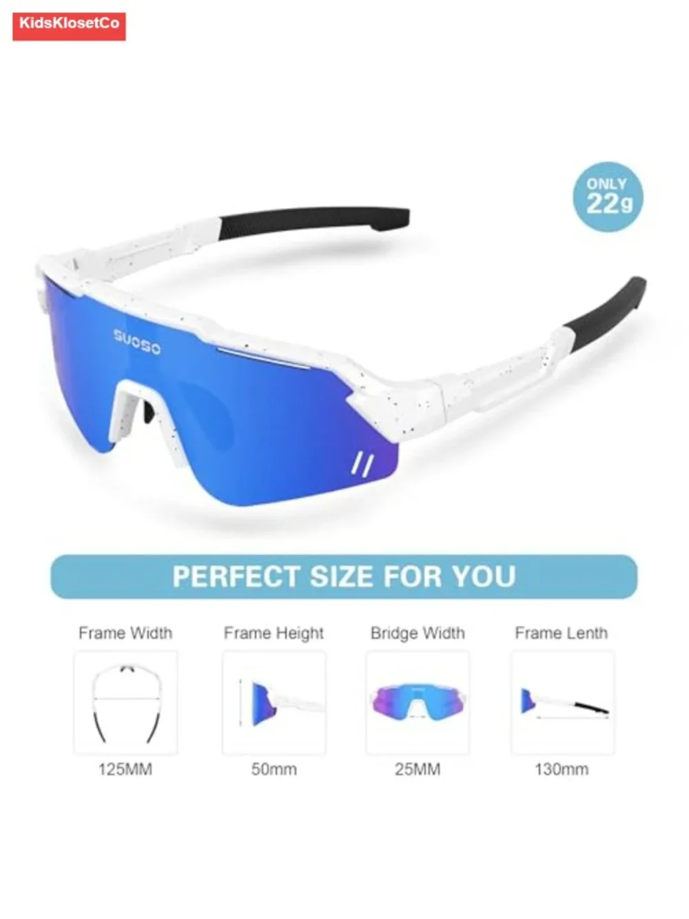 Kids Sports Polarized Sunglasses TR90 Wrap Around Baseball Sun Glasses UV400